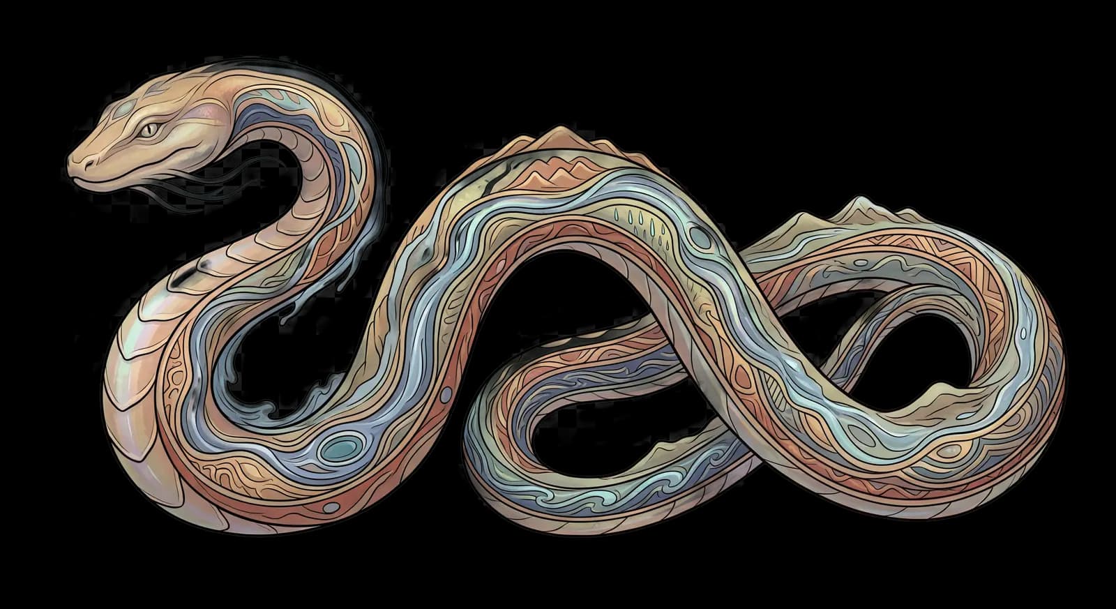 Rainbow Serpent illustration